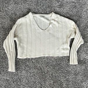 Urban Outfitters Cropped White Sweater
